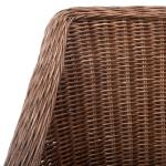 Brown Woven Rattan Rico Accent Chair