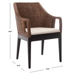 Brown Woven Rattan Rico Accent Chair