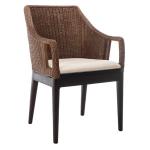 Brown Woven Rattan Rico Accent Chair