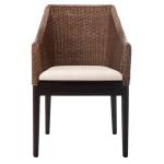 Brown Woven Rattan Rico Accent Chair