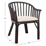 Dark Brown Rattan Birdie Armchair