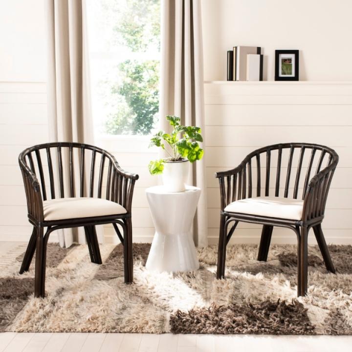 Dark Brown Rattan Birdie Armchair