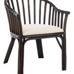 Dark Brown Rattan Birdie Armchair