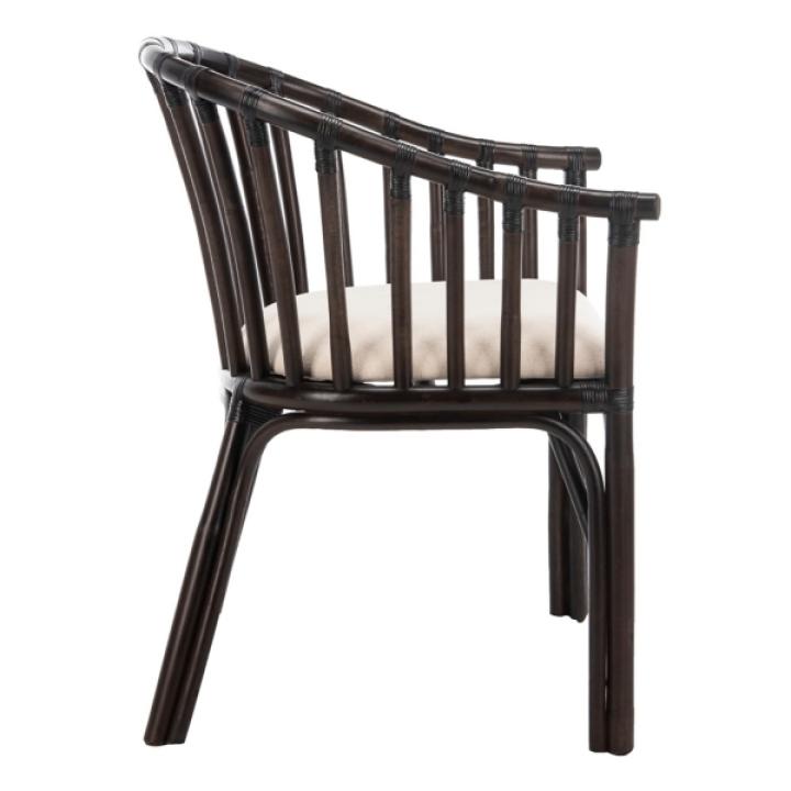 Dark Brown Rattan Birdie Armchair