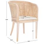 Natural Whitewash Mable Accent Chair