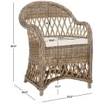 Rattan Wicker Club Accent Chair