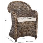 Black Wash Wicker Myra Accent Chair