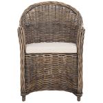 Black Wash Wicker Myra Accent Chair