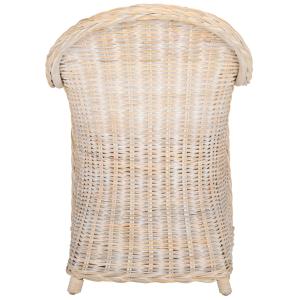 Whitewash Wicker Myra Accent Chair