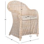 Whitewash Wicker Myra Accent Chair