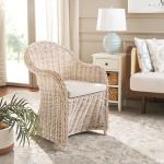 Whitewash Wicker Myra Accent Chair