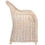 Whitewash Wicker Myra Accent Chair