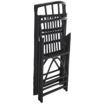 Black Rattan Maya Folding Chairs, Set of 2