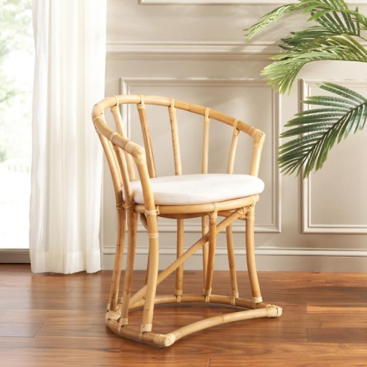 Modern Natural Rattan Bali Accent Chair