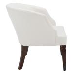 White Linen Upholstered Harriet Accent Chair