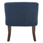 Navy Blue Linen Upholstered Harriet Accent Chair