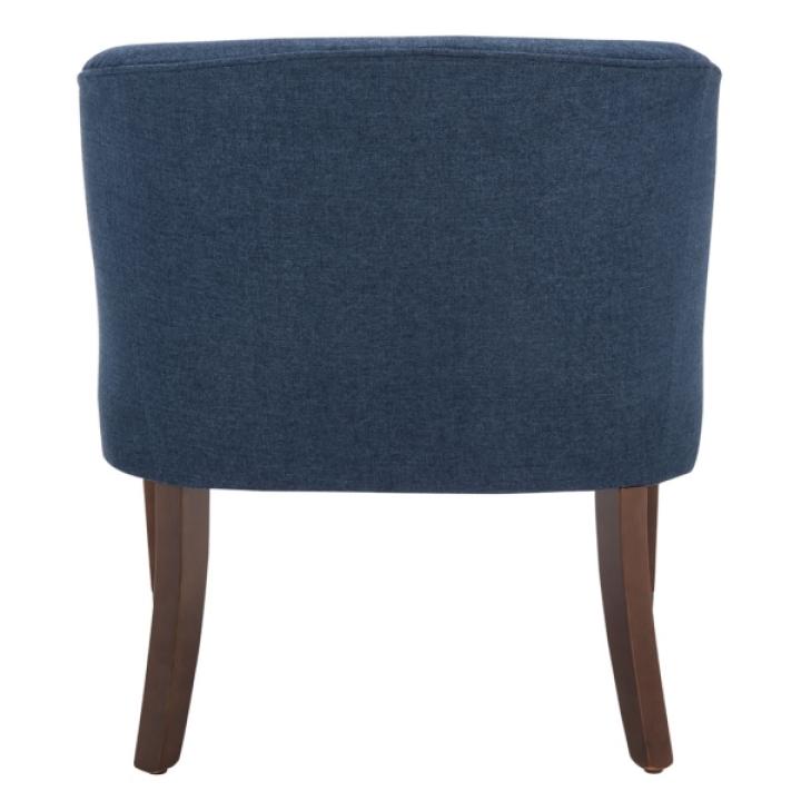 Navy Blue Linen Upholstered Harriet Accent Chair