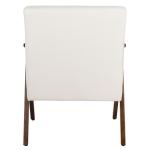 White Mid-Century Modern Sadie Accent Chair