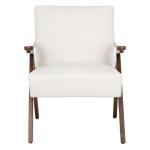 White Mid-Century Modern Sadie Accent Chair