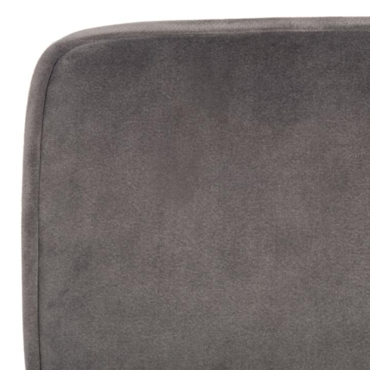 Gray Velvet Mid-Century Kate Accent Chair