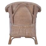 Graywash Rattan Berie Accent Chair