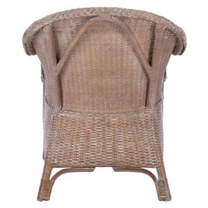 Graywash Rattan Berie Accent Chair