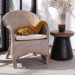 Graywash Rattan Berie Accent Chair