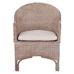 Graywash Rattan Berie Accent Chair