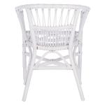 White Rattan Aria Coastal Accent Chairs, Set of 2