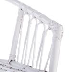 White Rattan Aria Coastal Accent Chairs, Set of 2