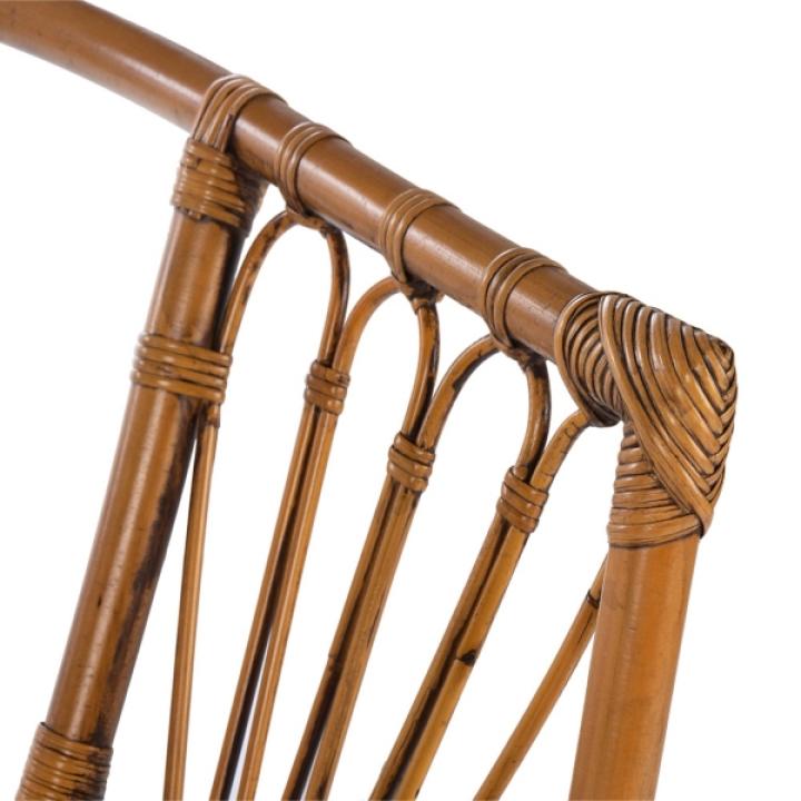 Brown Rattan Aria Coastal Accent Chairs, Set of 2