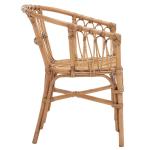 Brown Rattan Aria Coastal Accent Chairs, Set of 2