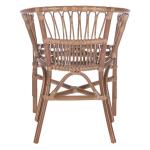 Gray Rattan Aria Coastal Accent Chairs, Set of 2