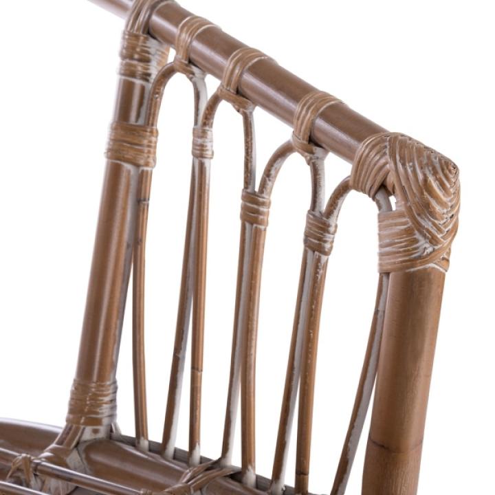 Gray Rattan Aria Coastal Accent Chairs, Set of 2