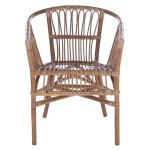 Gray Rattan Aria Coastal Accent Chairs, Set of 2