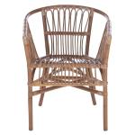 Gray Rattan Aria Coastal Accent Chairs, Set of 2