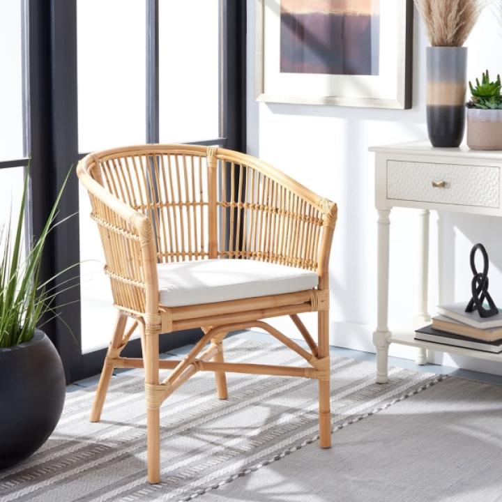 Natural Rattan Millie Coastal Accent Chair