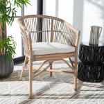 Graywash Rattan Millie Coastal Accent Chair