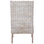 Gray Whitewash Kubu Rattan Sarah Accent Chair