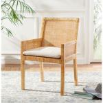 Natural Cane and Mango Wood Rayan Accent Chair