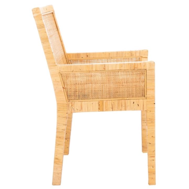Natural Cane and Mango Wood Rayan Accent Chair
