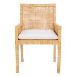 Natural Cane and Mango Wood Rayan Accent Chair