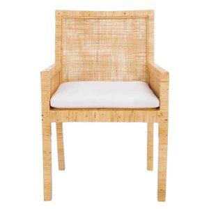 Natural Cane and Mango Wood Rayan Accent Chair
