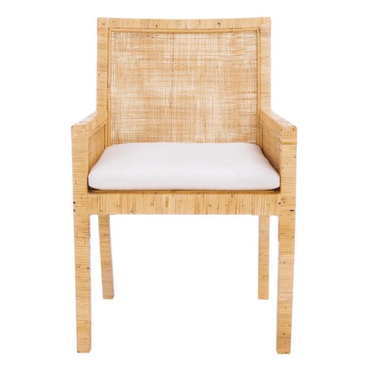 Natural Cane and Mango Wood Rayan Accent Chair