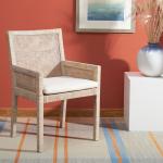 Whitewash Cane and Mango Wood Rayan Accent Chair
