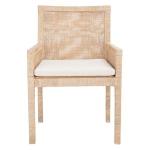 Whitewash Cane and Mango Wood Rayan Accent Chair