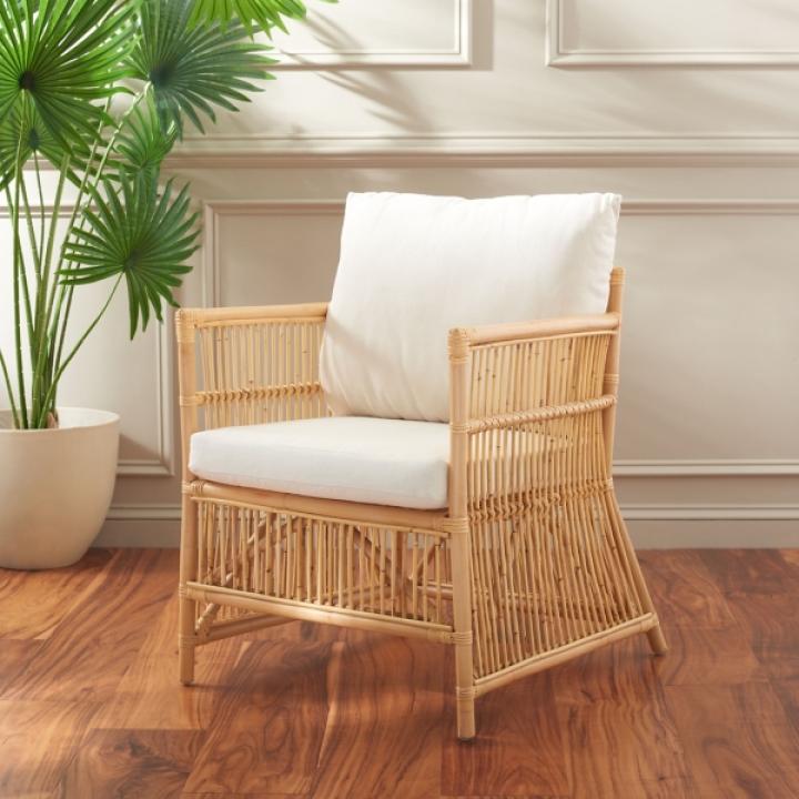 Natural Rattan Anne Accent Chair