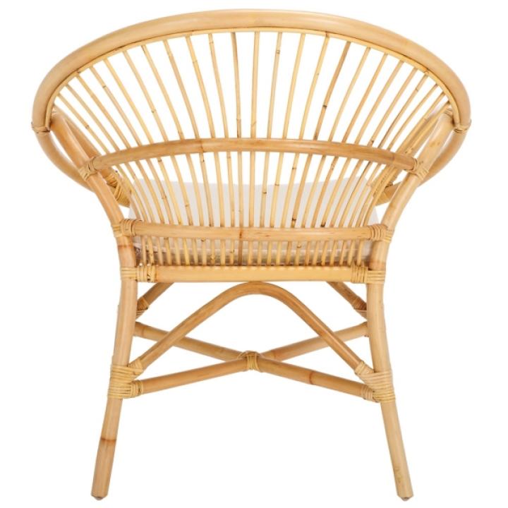 Natural Rattan Scoop Mayme Accent Chair