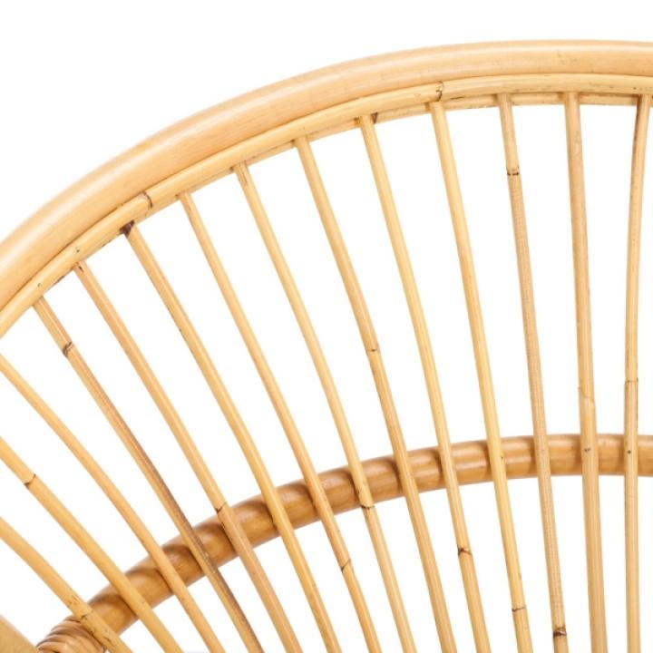 Natural Rattan Scoop Mayme Accent Chair