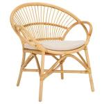 Natural Rattan Scoop Mayme Accent Chair
